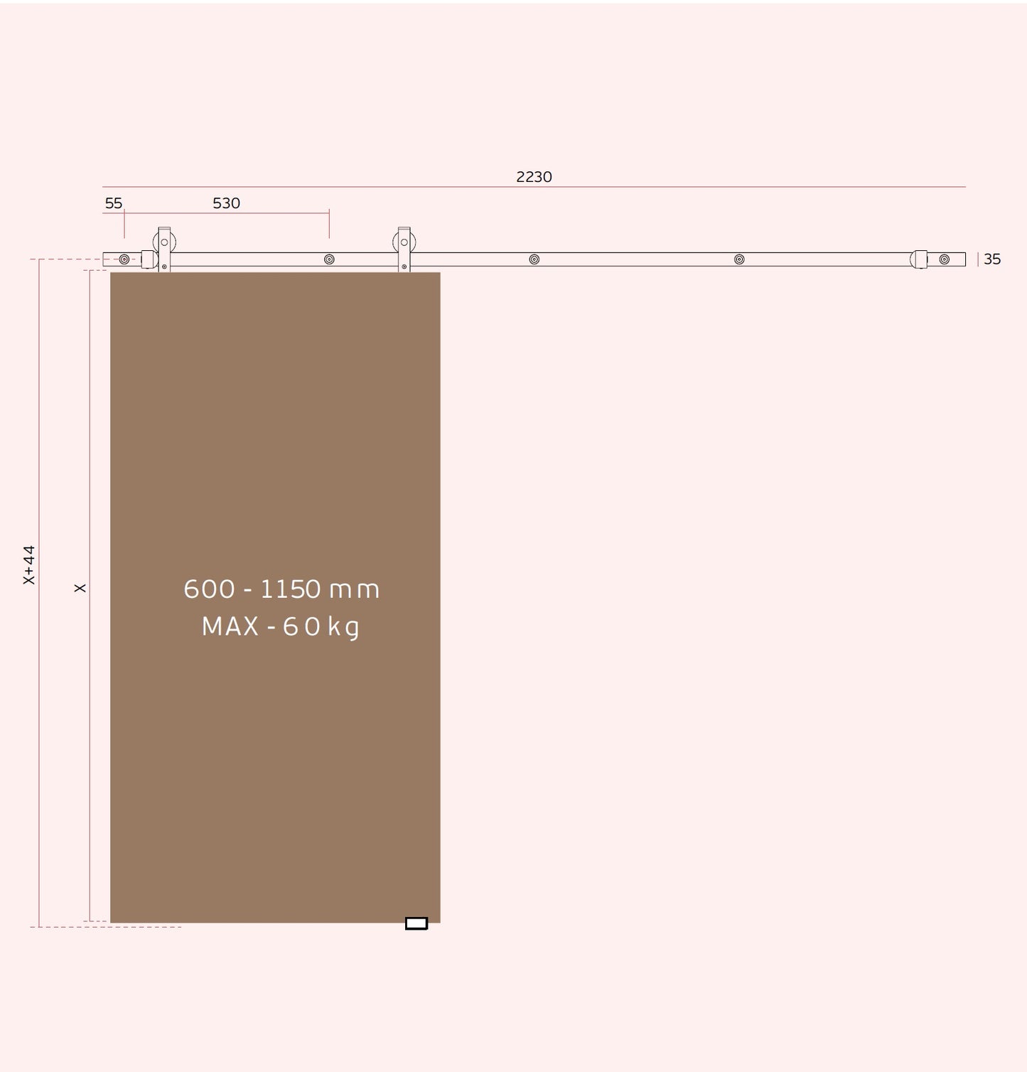 IN 15 901 I sliding Door Kit