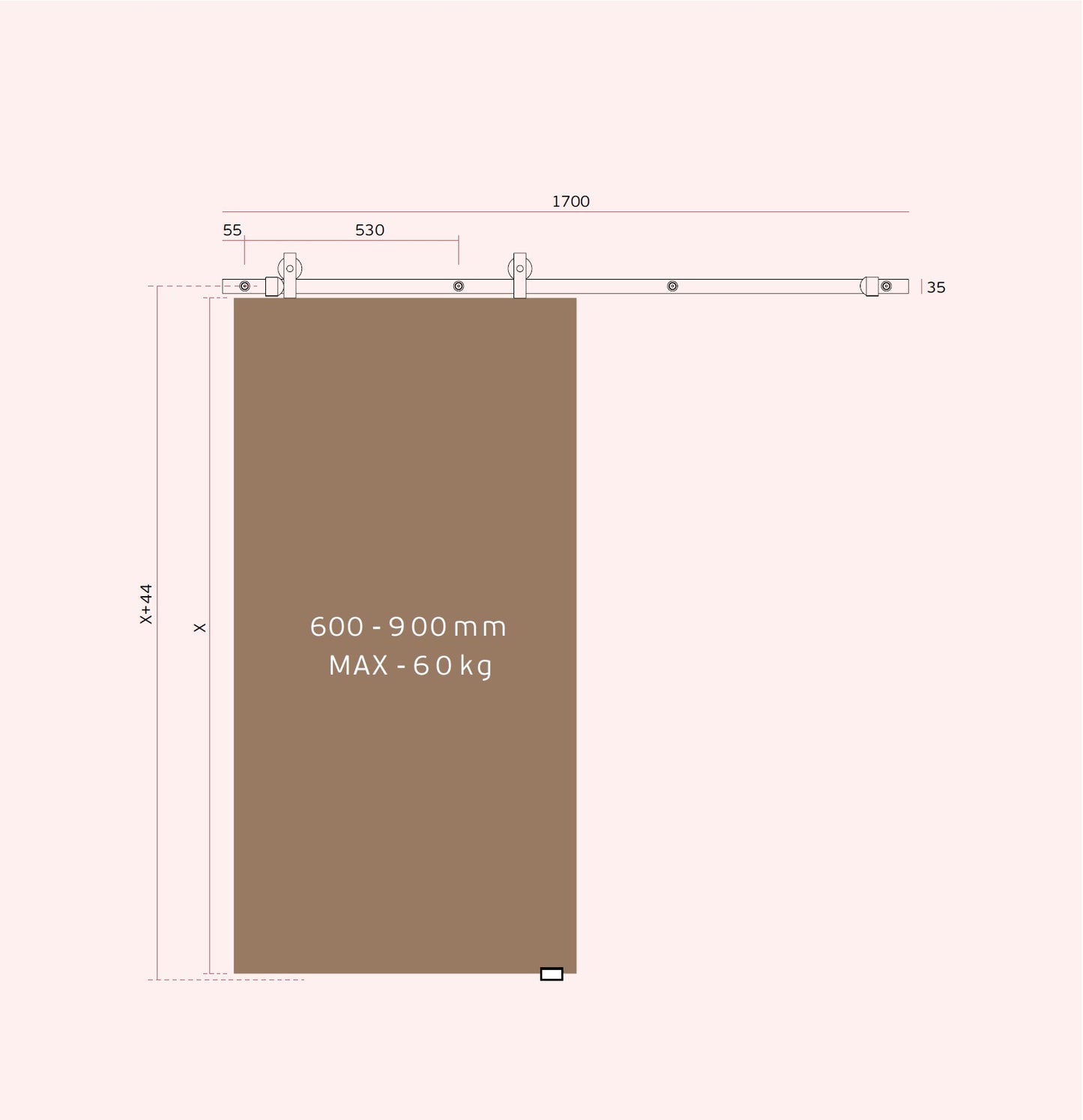 IN 15 901 I sliding Door Kit